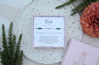Byk | bransoletka zodiakana na nici