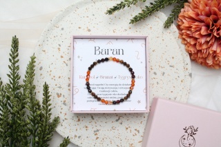 Baran | bransoletka zodiakalna na gumce