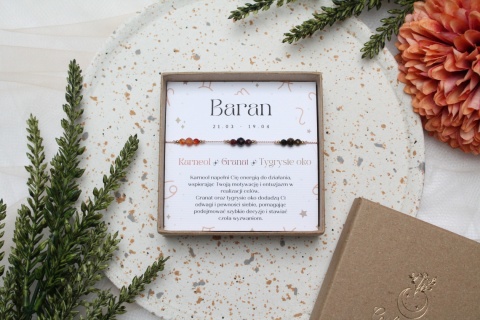 Baran | bransoletka zodiakana na nici