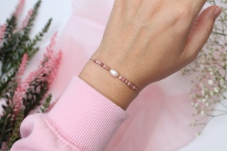 Podziękowanie dla Matki Chrzestnej - bransoletka Pinky Swear z dedykacją