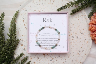 Rak | bransoletka zodiakalna na gumce