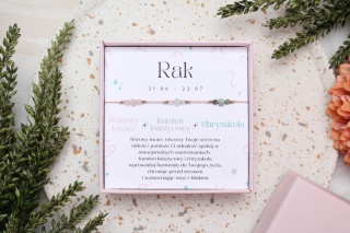 Rak | bransoletka zodiakana na nici
