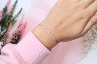 Zestaw prezentowy dla Dziecka bransoletka Petite Pink z dedykacją