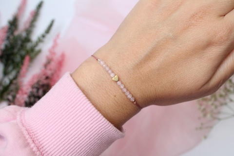 Zestaw prezentowy dla Dziecka bransoletka Petite Pink z dedykacją