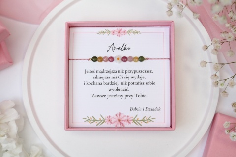 Prezent z dedykacją dla Dziecka bransoletka Daisy