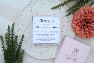 Bliźnięta | bransoletka zodiakana na nici