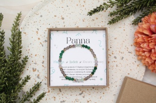 Panna | bransoletka zodiakalna na gumce