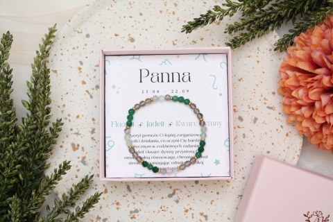 Panna | bransoletka zodiakalna na gumce
