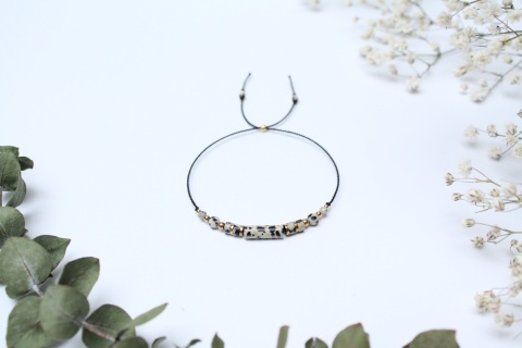 Zestaw prezentowy dla Mamy – bransoletka Dalmatian z dedykacją