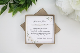 Bransoletka Pure prezent na Pierwszą Komunię od Chrzestnej