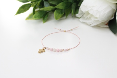 Pamiątka Pierwszej Komunii Świętej - Bransoletka Agnel z dedykacją