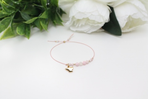 Pamiątka Pierwszej Komunii Świętej - Bransoletka Agnel z dedykacją