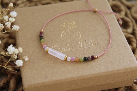 Bransoletka Wrzosowisko prezent urodzinowy z personalizowanymi życzeniami