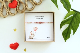 Zostaniesz moją Walentynką? Bransoletka na Walentynki dla niej