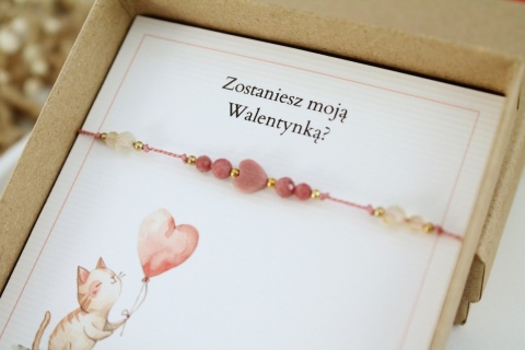 Zostaniesz moją Walentynką? Bransoletka na Walentynki dla niej