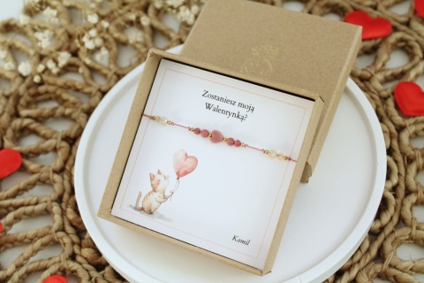 Zostaniesz moją Walentynką? Bransoletka na Walentynki dla niej