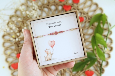 Zostaniesz moją Walentynką? Bransoletka na Walentynki dla niej