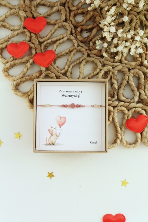 Zostaniesz moją Walentynką? Bransoletka na Walentynki dla niej