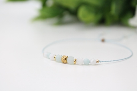 Pamiątka Pierwszej Komunii delikatna bransoletka Faith z dedykacją