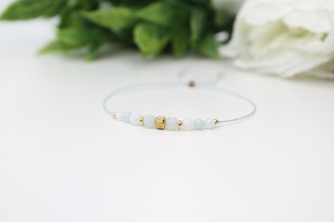 Pamiątka Pierwszej Komunii delikatna bransoletka Faith z dedykacją