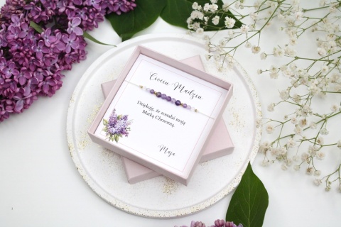 Bransoletka Lavender Haze | Podziękowanie dla Matki Chrzestnej