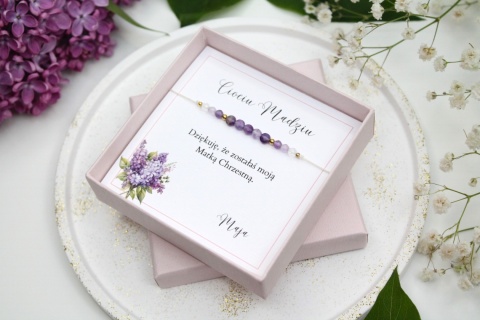 Bransoletka Lavender Haze | Podziękowanie dla Matki Chrzestnej