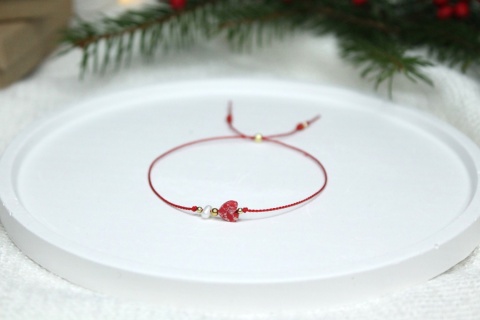 Prezent pod choinkę – bransoletka Love z personalizowaną dedykacją