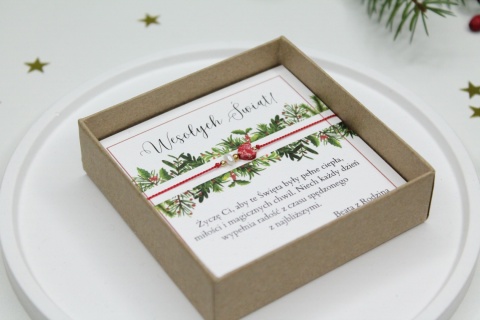 Prezent pod choinkę – bransoletka Love z personalizowaną dedykacją