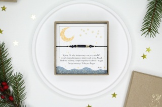 Prezent na Gwiazdkę – bransoletka Night z personalizowaną dedykacją