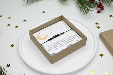 Prezent na Gwiazdkę – bransoletka Night z personalizowaną dedykacją