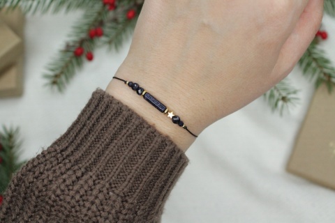 Prezent na Gwiazdkę – bransoletka Night z personalizowaną dedykacją