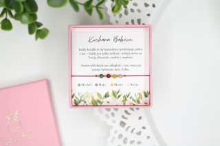 Prezent dla Babci bransoletka z imionami wnuków GrandHearts