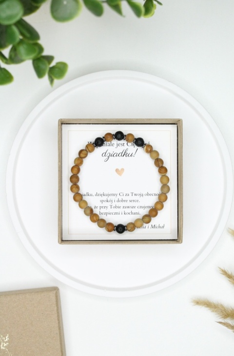 Prezent na Dzień Dziadka - bransoletka z dedykacją