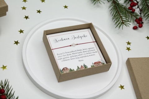 Prezent pod choinkę – bransoletka Star z personalizowaną dedykacją