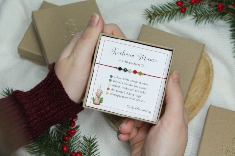 Życzenia dla Mamy – bransoletka Lights z personalizowaną dedykacją