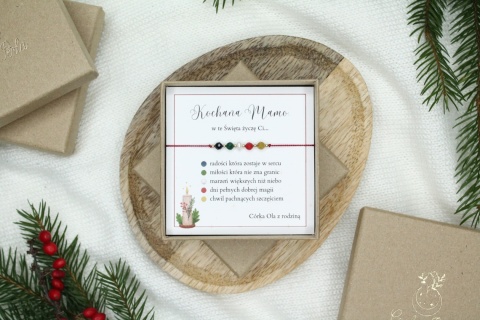 Życzenia dla Mamy – bransoletka Lights z personalizowaną dedykacją