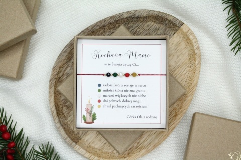 Życzenia dla Mamy – bransoletka Lights z personalizowaną dedykacją