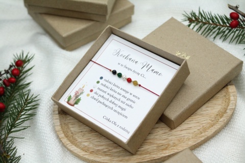 Życzenia dla Mamy – bransoletka Lights z personalizowaną dedykacją