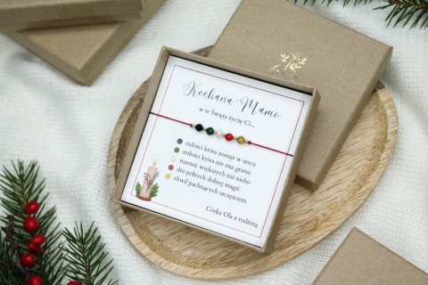 Życzenia dla Mamy – bransoletka Lights z personalizowaną dedykacją