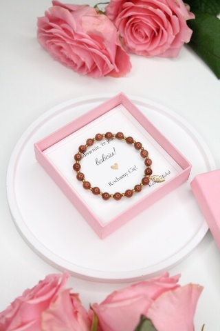 Zestaw prezentowy bransoletki dla Babci i Dziadka z dedykacją