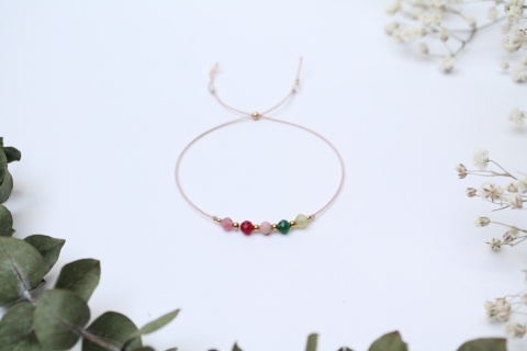 Prezent urodzinowy – bransoletka Bukiet Słów z personalizowaną dedykacją