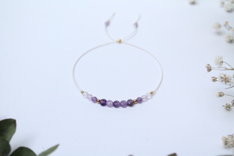 Zestaw prezentowy dla Mamy – bransoletka Lilac z dedykacją