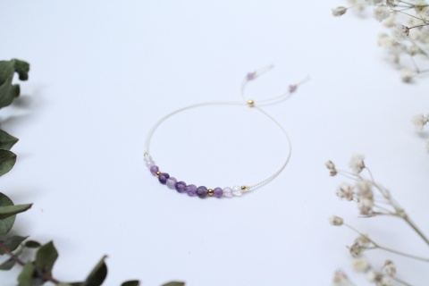 Zestaw prezentowy dla Mamy – bransoletka Lilac z dedykacją