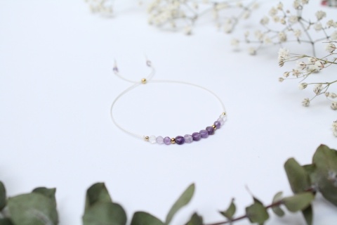 Zestaw prezentowy dla Mamy – bransoletka Lilac z dedykacją