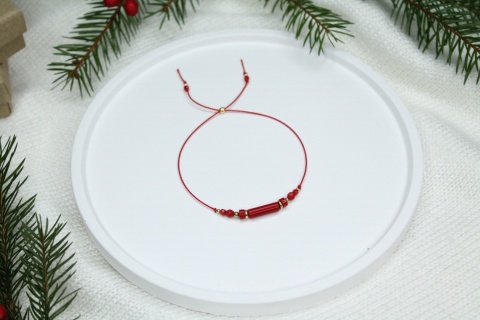 Prezent dla Mamy – bransoletka Coral z personalizowaną dedykacją