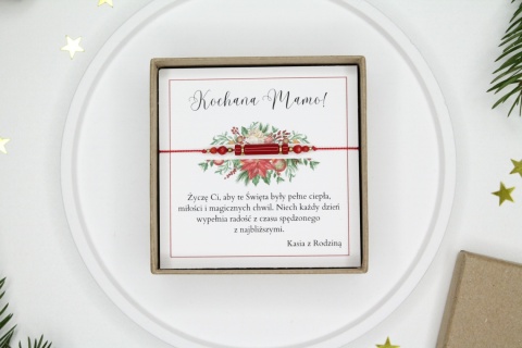 Prezent dla Mamy – bransoletka Coral z personalizowaną dedykacją